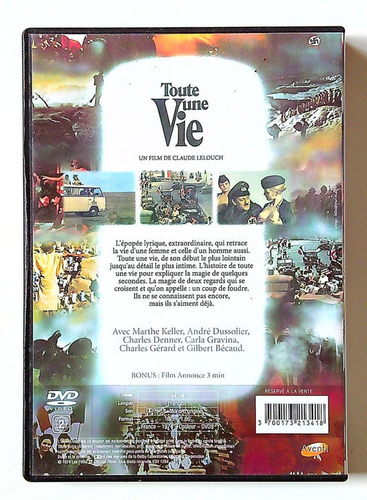 dvd Toute une Vie Claude Lelouch