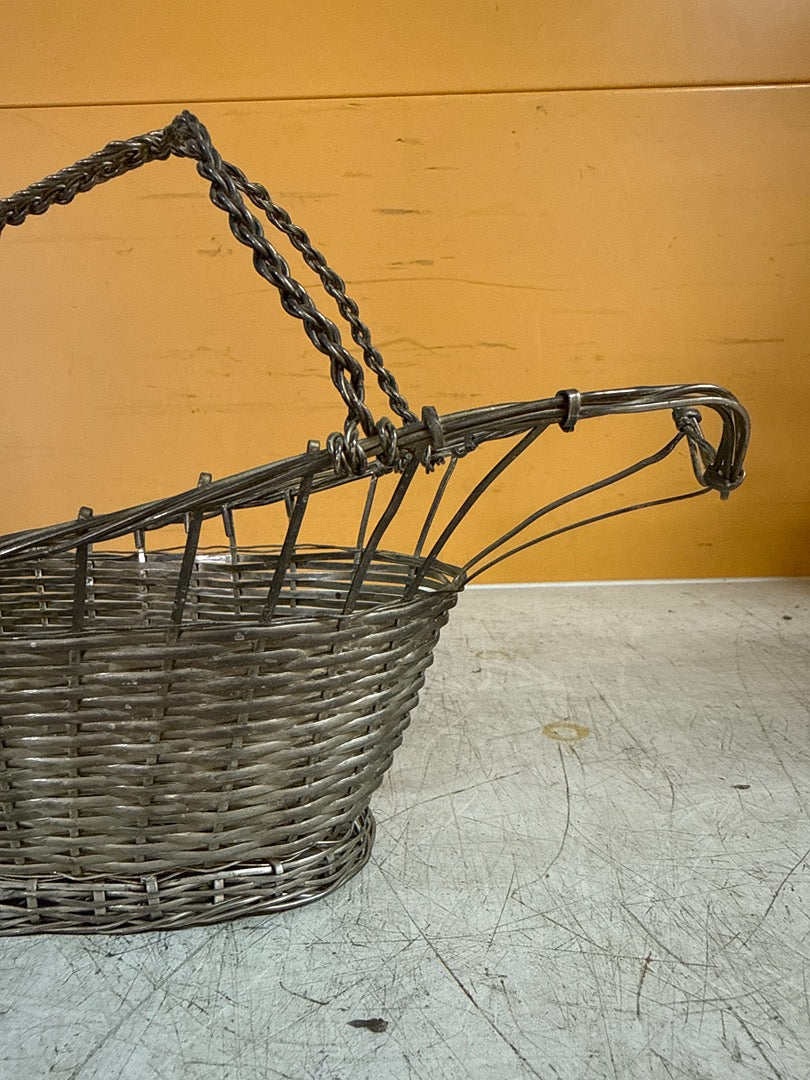 Panier porte-bouteille – Service – Métal argenté