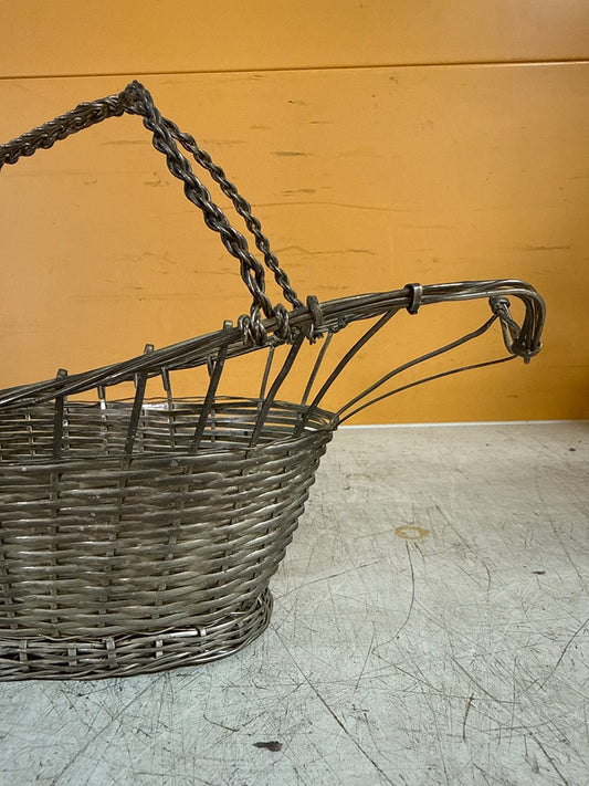 Panier porte-bouteille – Service – Métal argenté