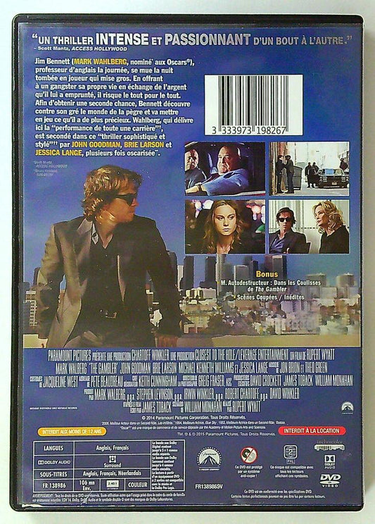 Dvd The Gambler Mark Wahlberg Thriller