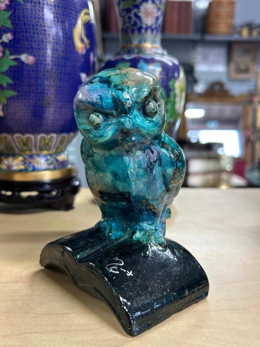 Statuette Céramique Chouette / Hibou de Chapoutier