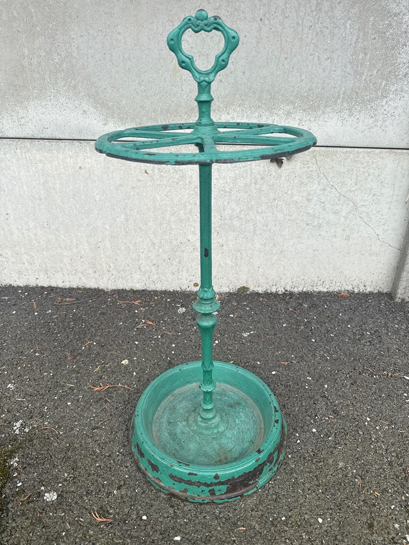 Porte Parapluie – Fonte – Vert – Vintage Style Ancien
