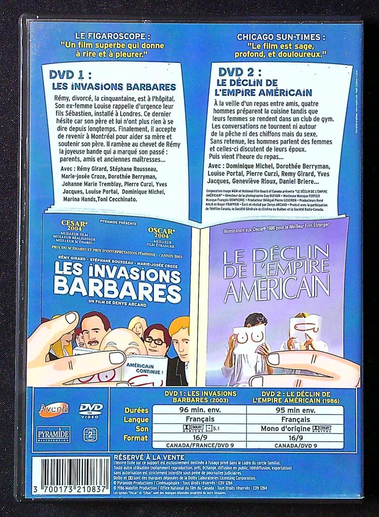 Dvd Les Invasions Barbares – Pyramide – Cinéma – Édition double