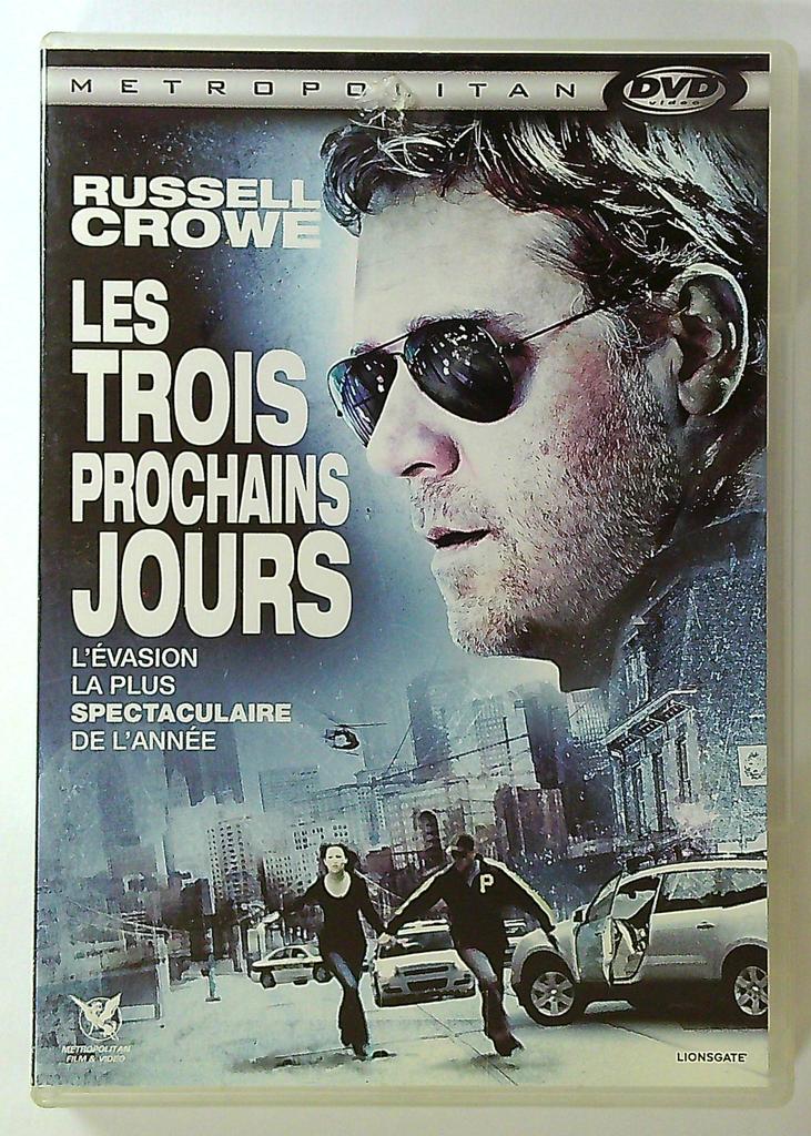 Dvd Les Trois Prochains Jours avec Russell Crowe