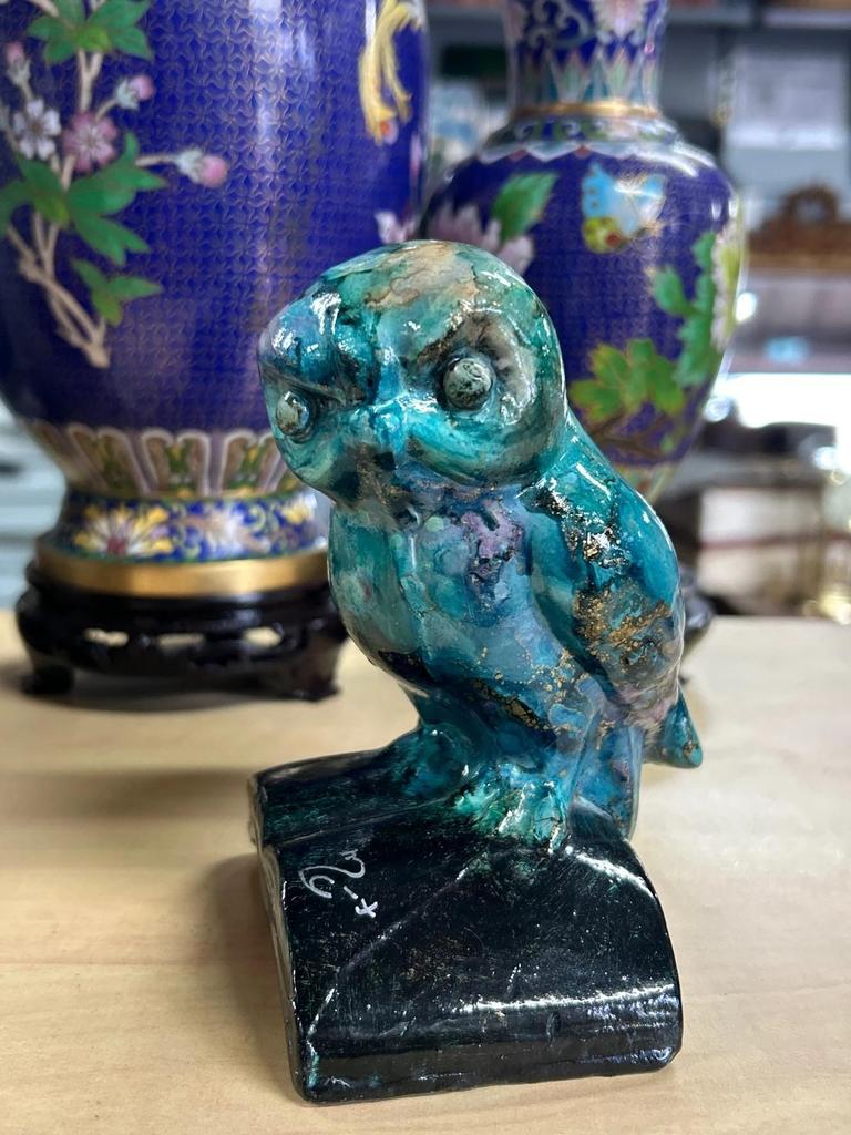 Statuette Céramique Chouette / Hibou de Chapoutier