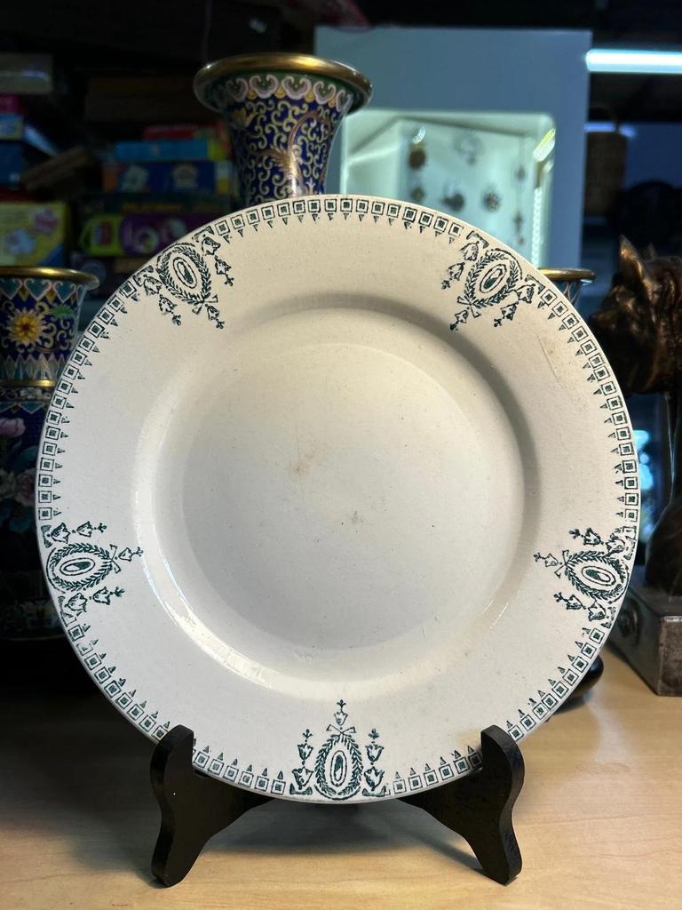Ensemble de 7 Assiettes Ceranord Céramique du nord St Amand Made in France