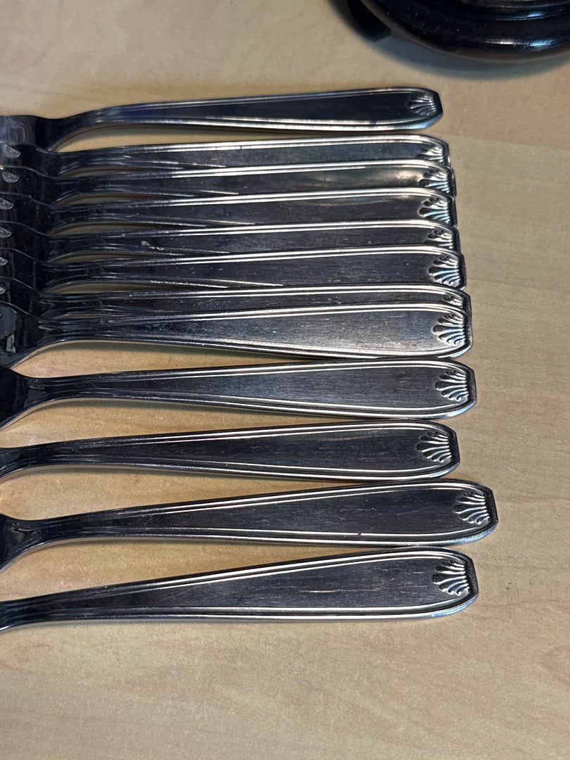 Couteaux a poisson – Guy Degrenne – Fourchettes – Lot de 12 en inox