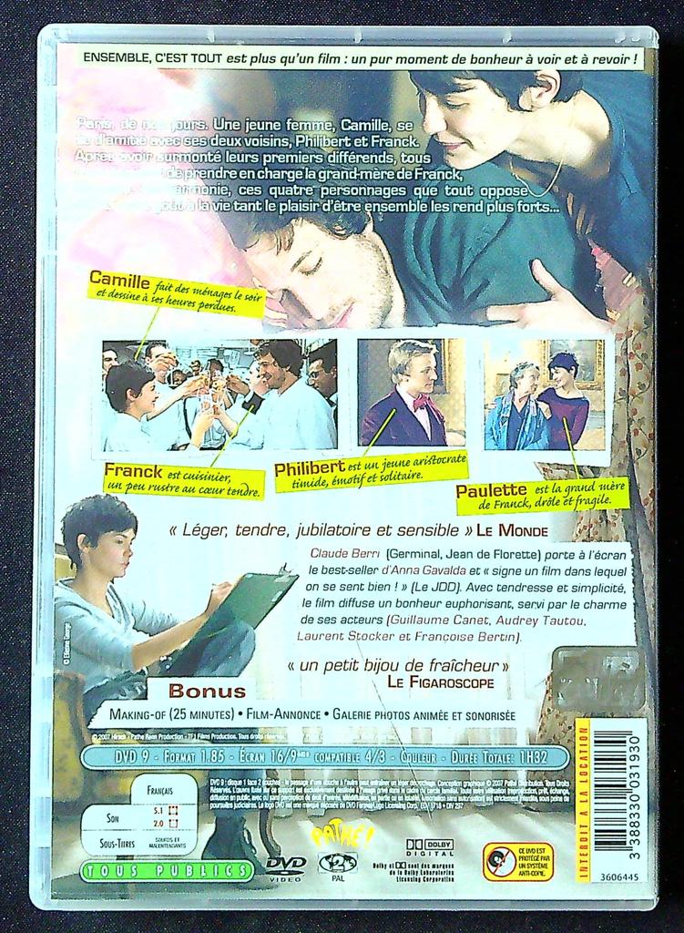 Dvd Ensemble, c'est tout – Claude Berri – Cinéma – Drame