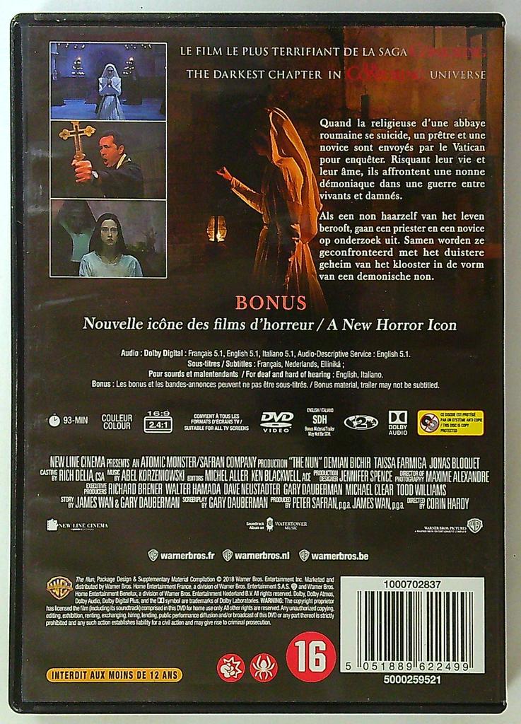 Dvd La Nonne The Nun film horreur