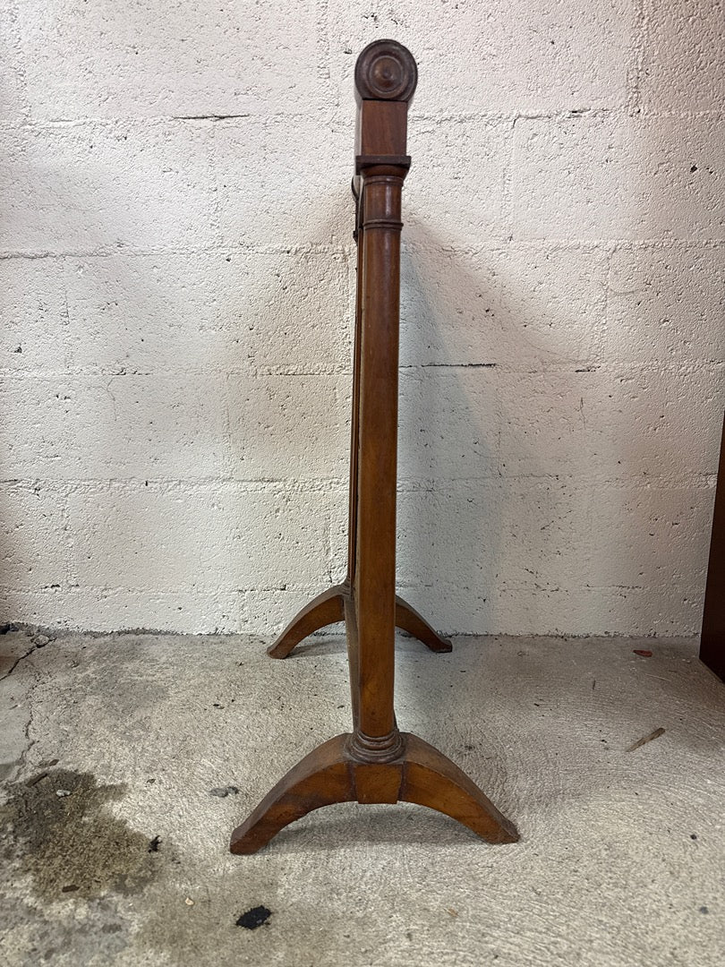 Pare-feu cheminée bois tapisserie vintage