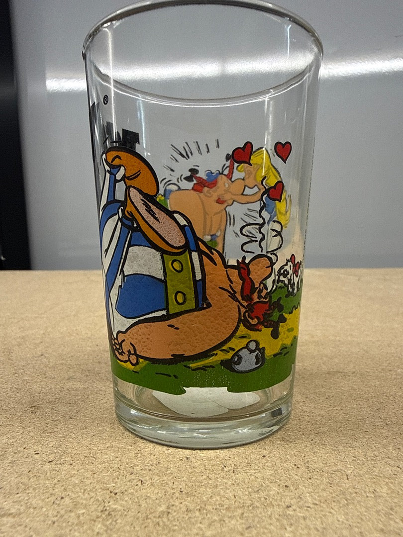 Verre à moutarde – Astérix – Verre – Obélix et Falbala 1986