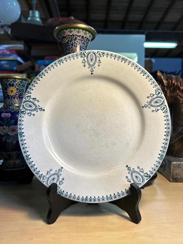 Ensemble de 7 Assiettes Ceranord Céramique du nord St Amand Made in France