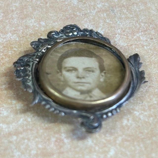 Broche porte-photo – Vintage