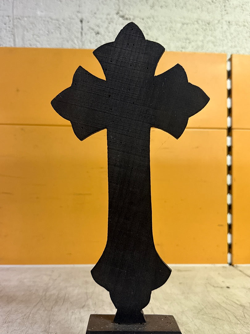 Crucifix ancien – Croix en bois noirci