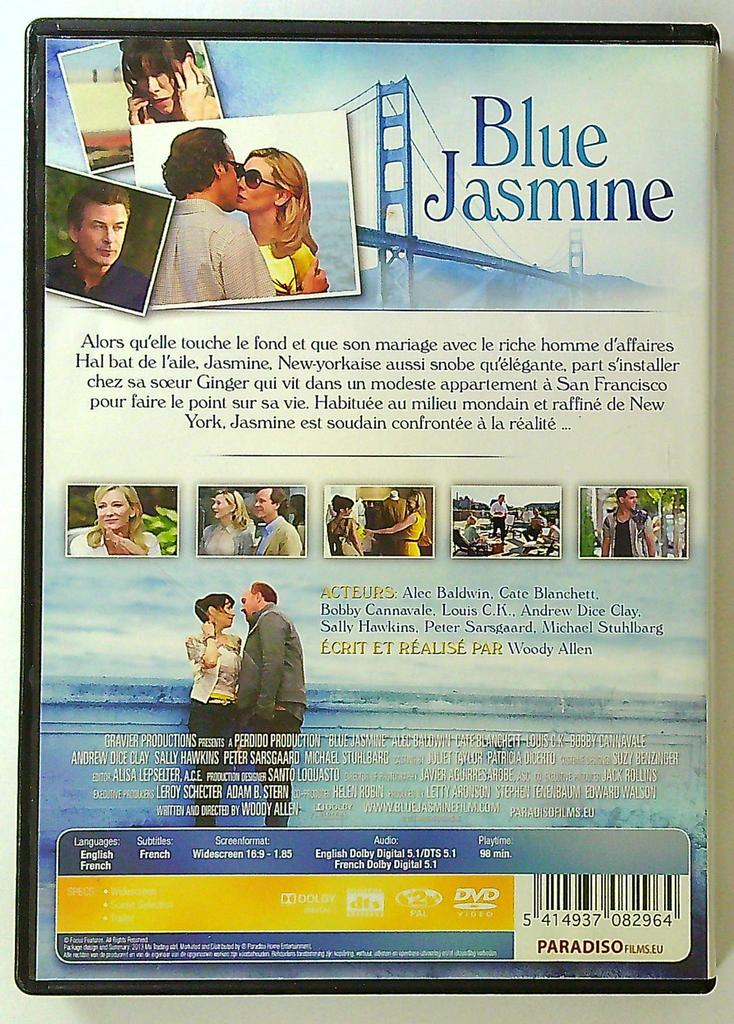 Dvd Blue Jasmine Woody Allen Cate Blanchett