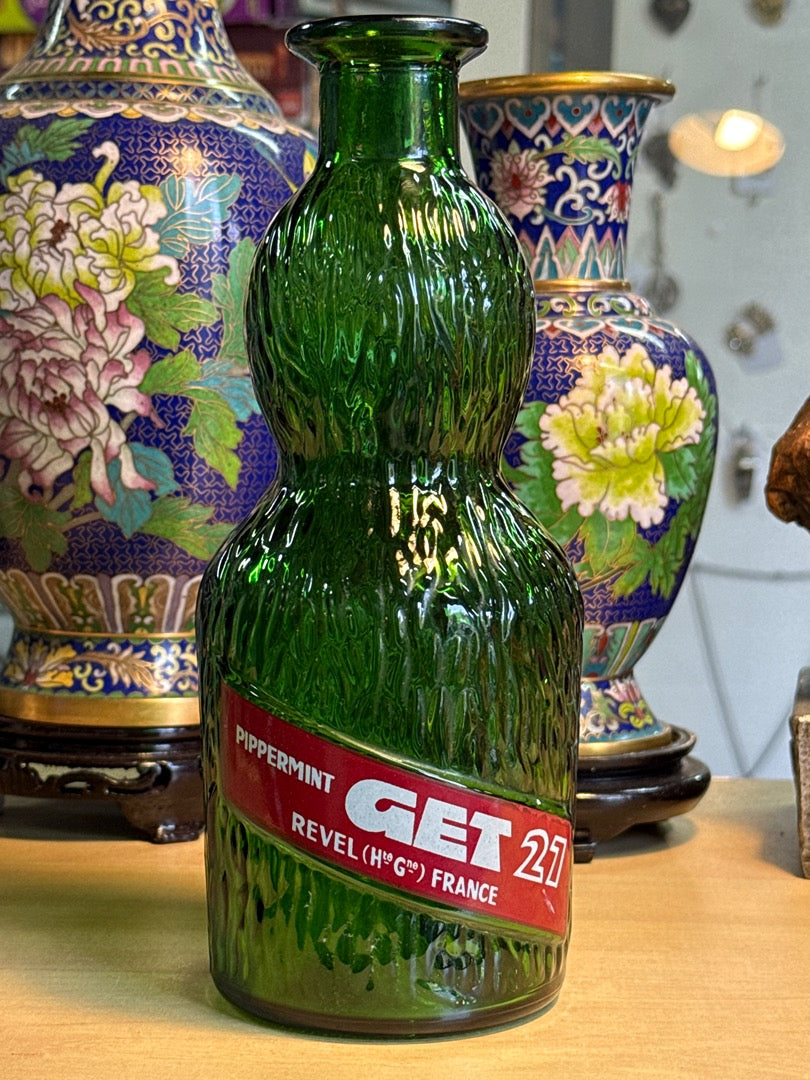 Bouteille Get 27 – Get 27 – Bouteille en verre – Vintage vert relief