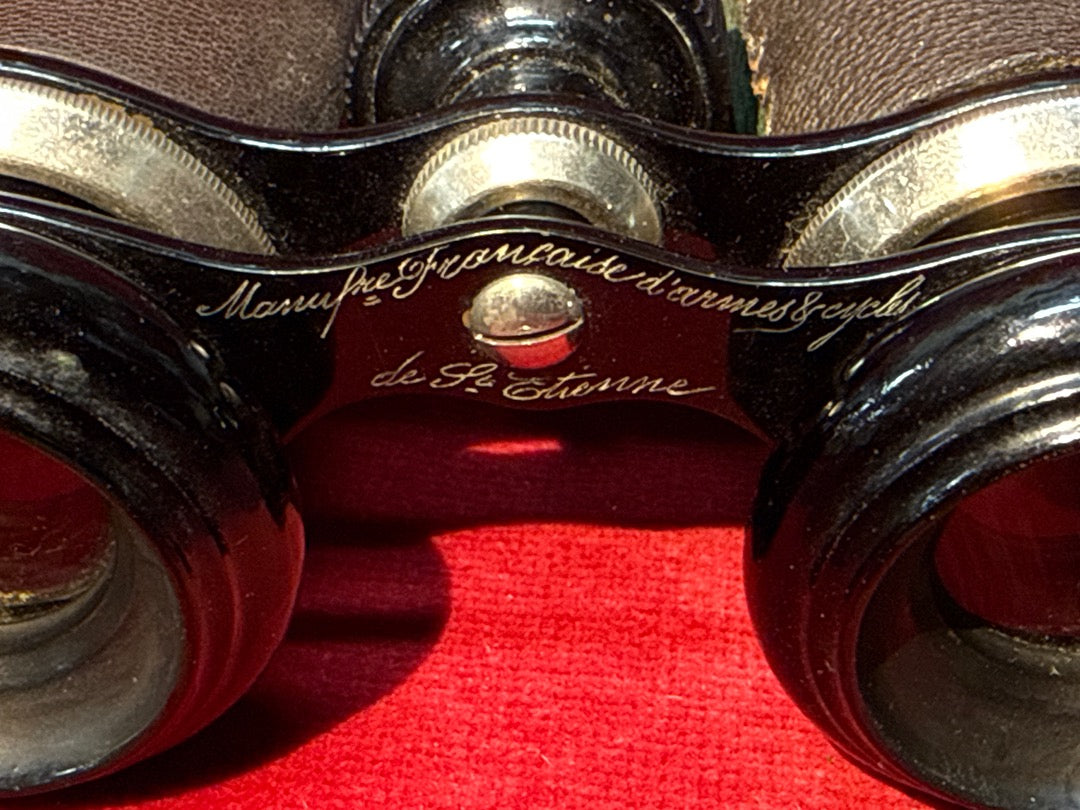 Jumelles anciennes Manufacture Française d'armes et Cycles de St Étienne avec étui