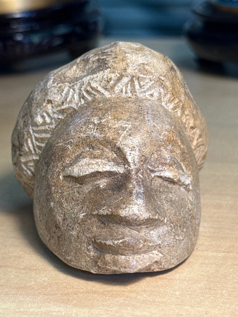 Tête sculptée – Artisanat – Décoration – Pierre naturelle