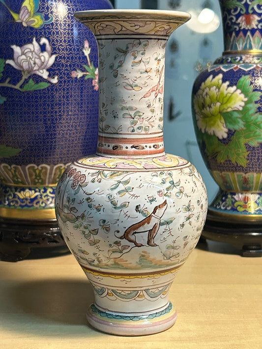 Vase – Coimbriga Portugal – Décoration – Faïence peinte main