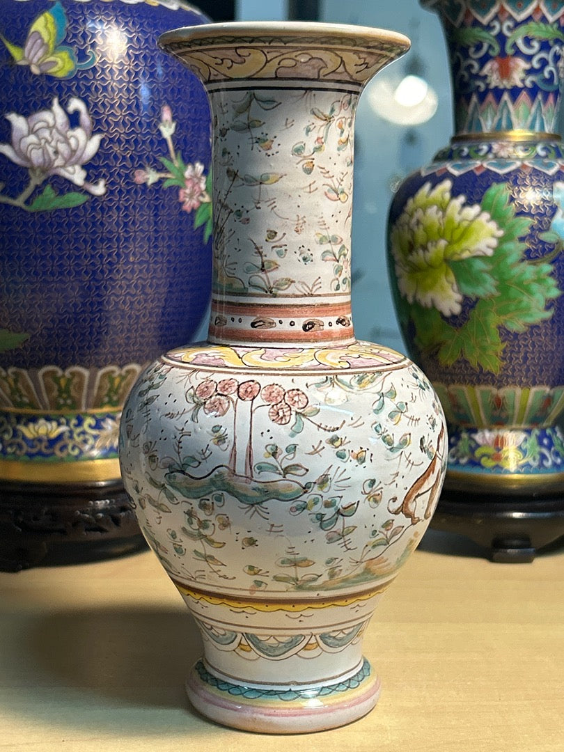 Vase – Coimbriga Portugal – Décoration – Faïence peinte main
