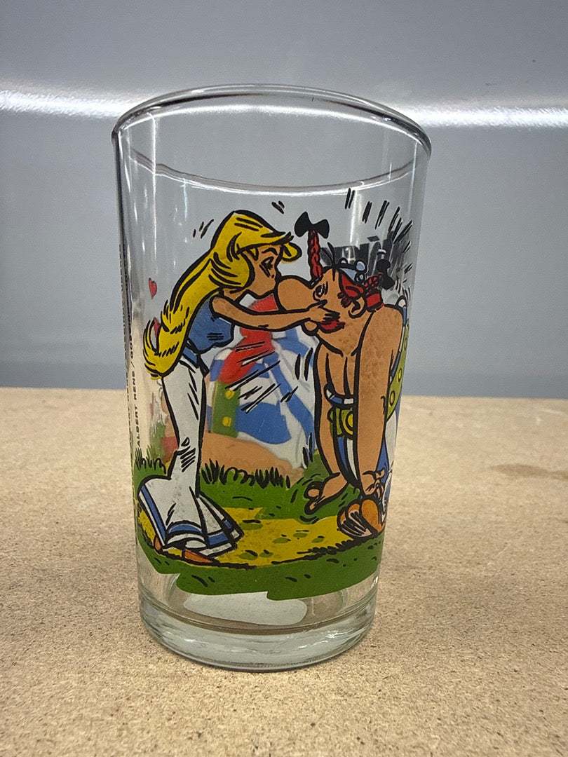 Verre à moutarde – Astérix – Verre – Obélix et Falbala 1986
