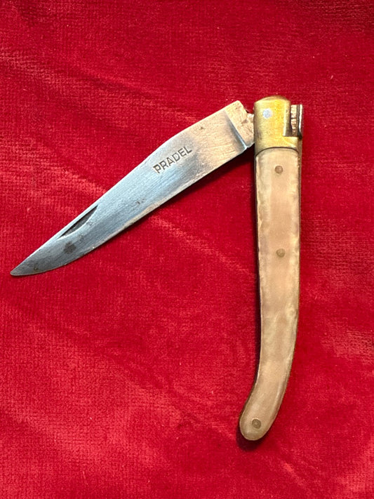 Couteau de poche – Pradel – Chasse – Vintage manche nacré