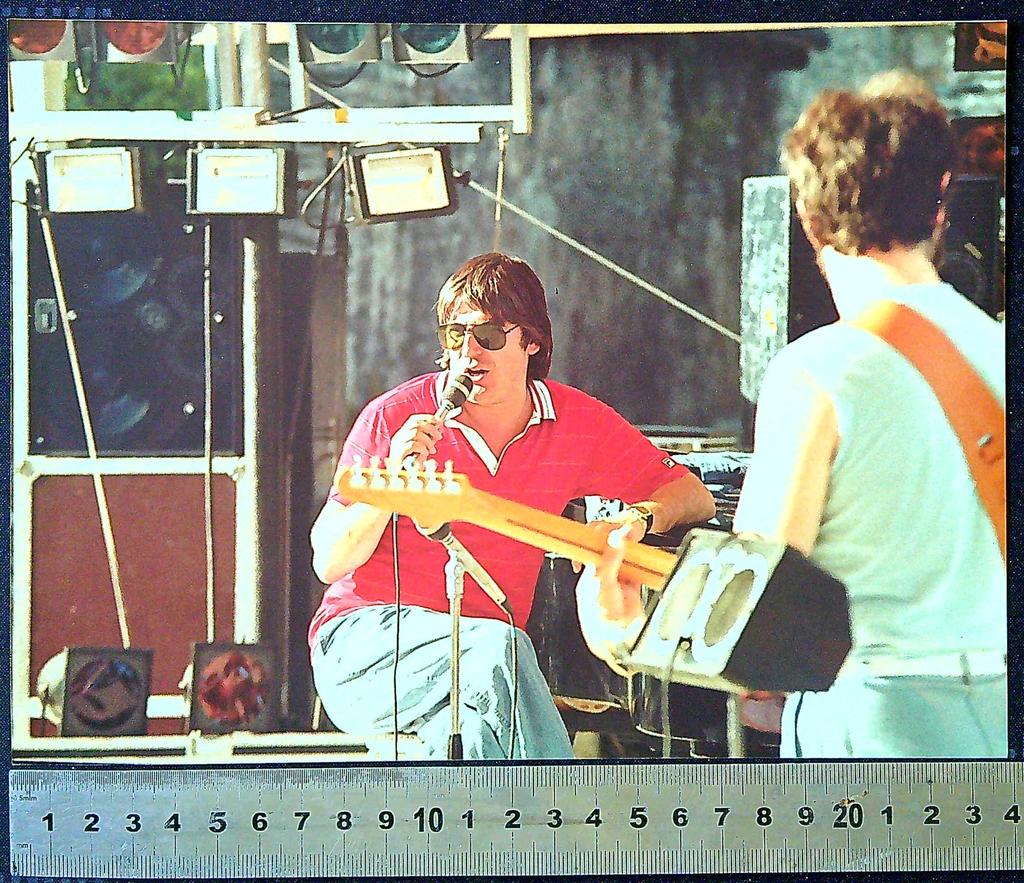 Photo Serge Lama – Tirage – Musique – Concert vintage