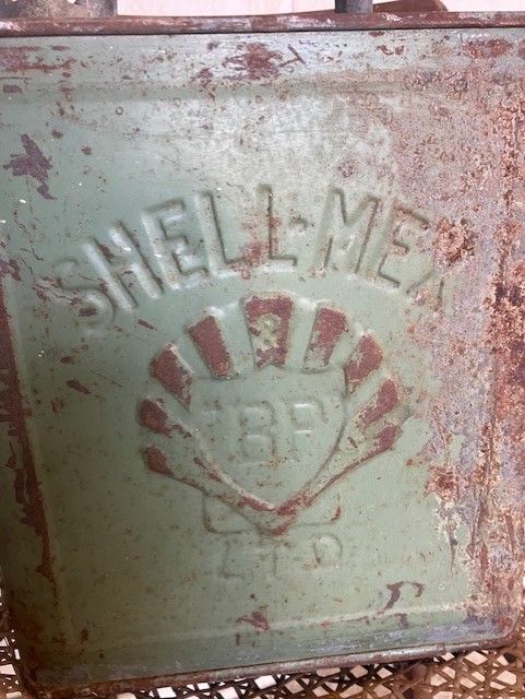 Ancien Bidon D'essence Shell Mex Bp Ltd