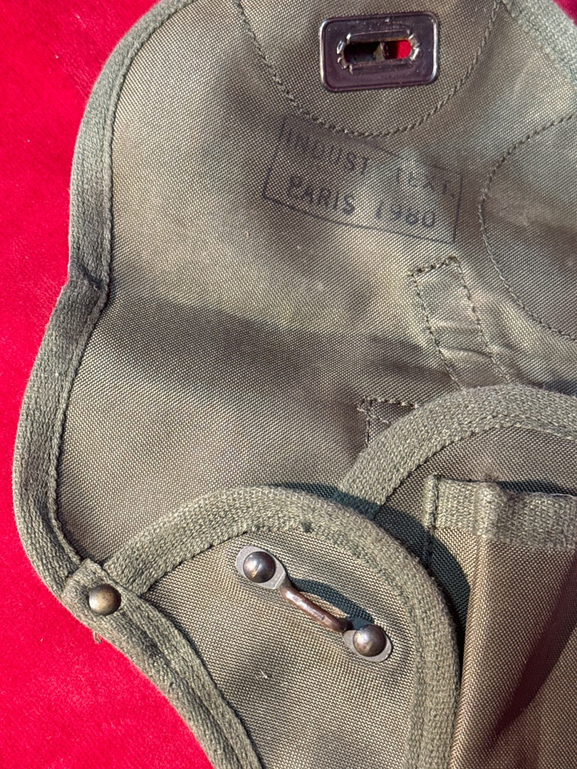 Holster militaire toile kaki Paris 1960
