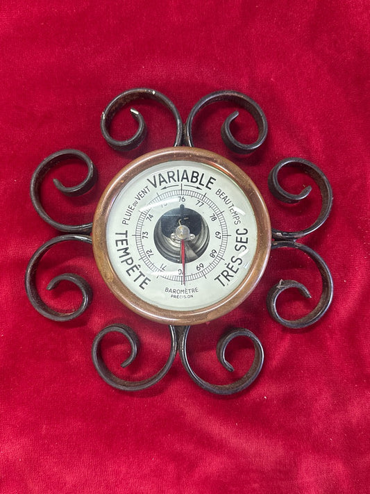 Baromètre – Précision – Décoration – Fer forgé vintage