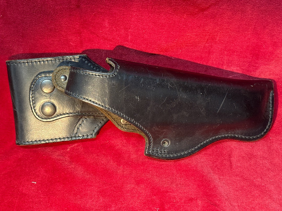 Etui de pistolet Foucault cuir noir 1990