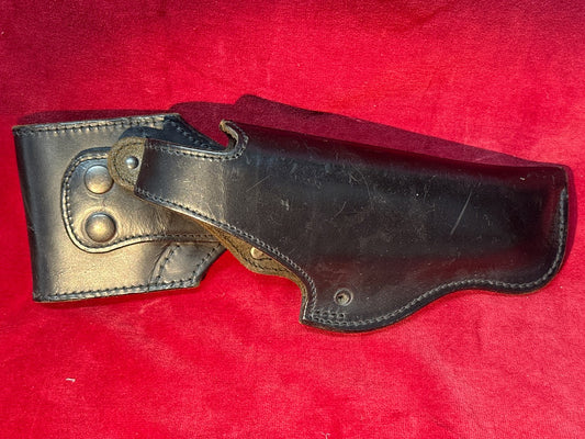 Etui de pistolet Foucault cuir noir 1990
