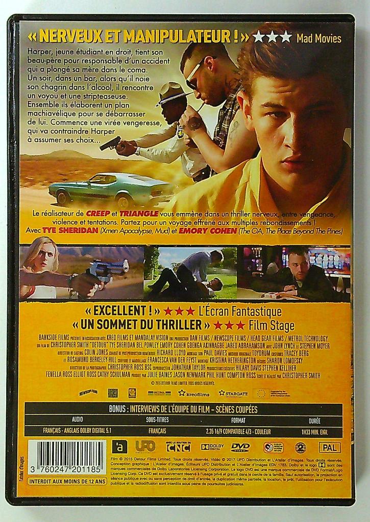 Dvd Detour un film de Christopher Smith