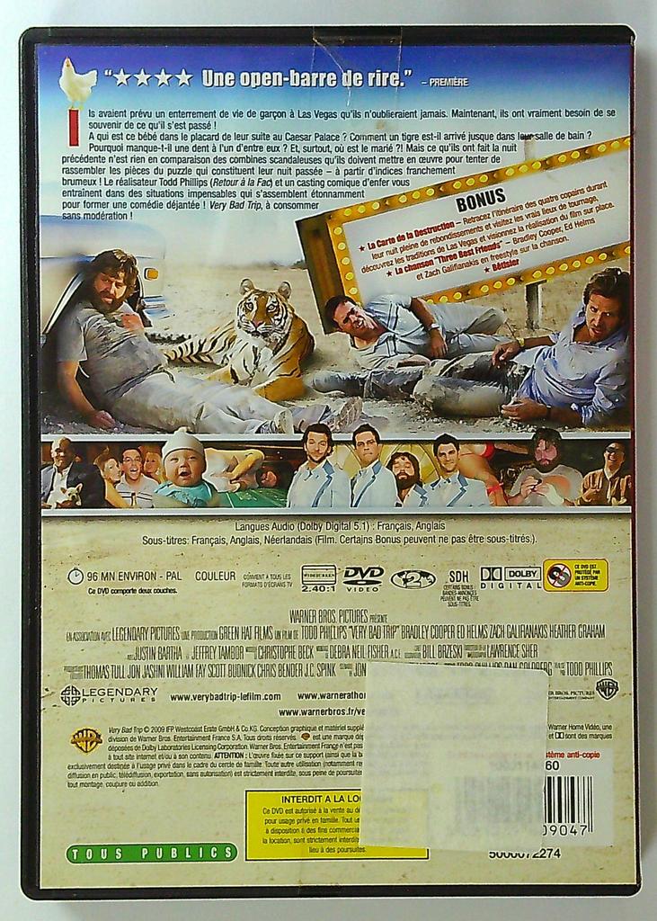 Dvd Very Bad Trip Warner Bros comédie