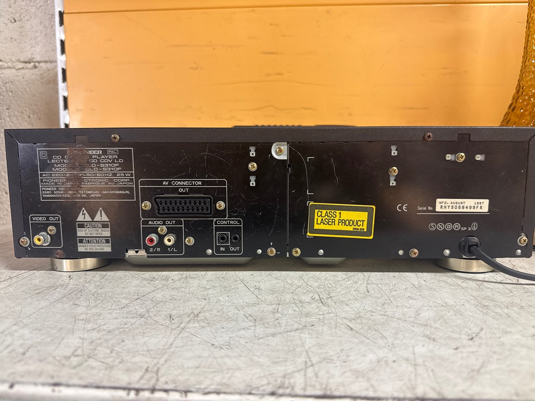 Lecteur Laserdisc – Pioneer Cld-s310f – Noir