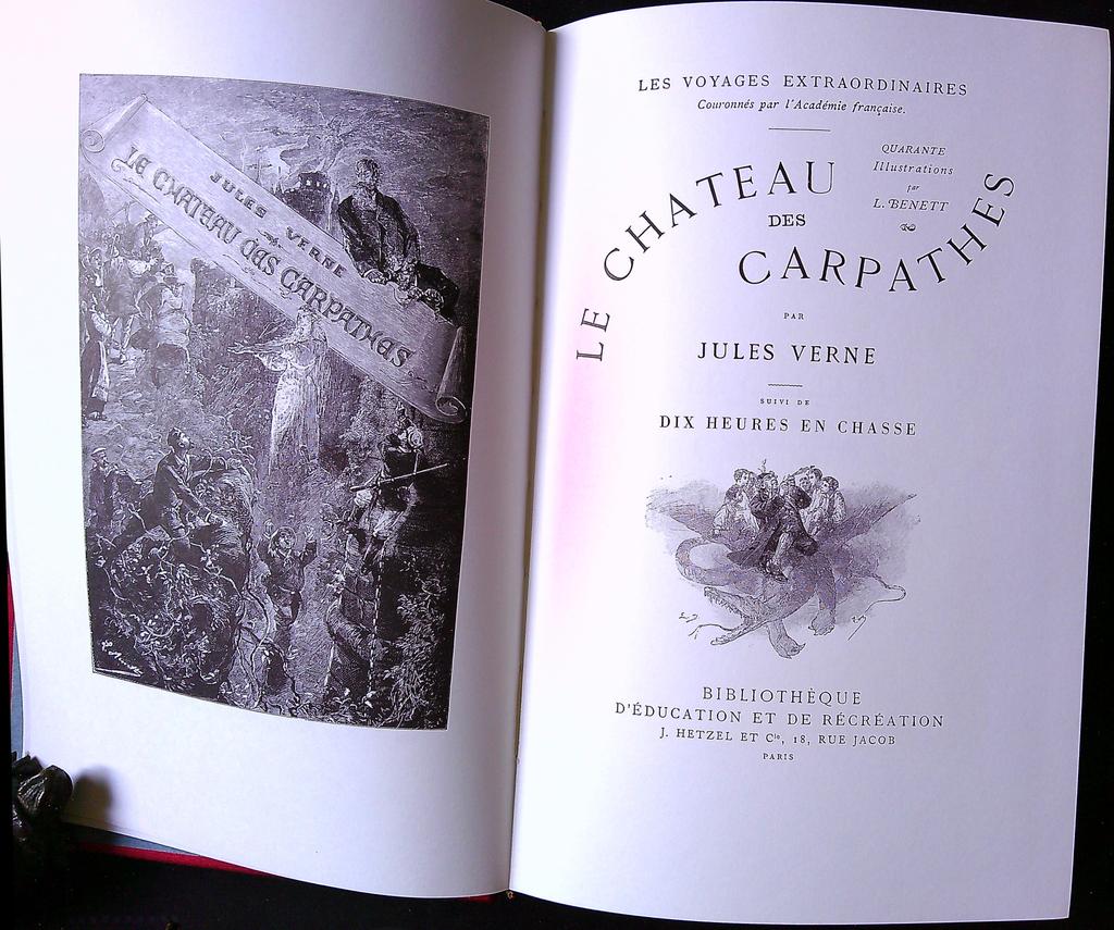 Livre Jules Verne – Carpathes – Littérature – Illustré