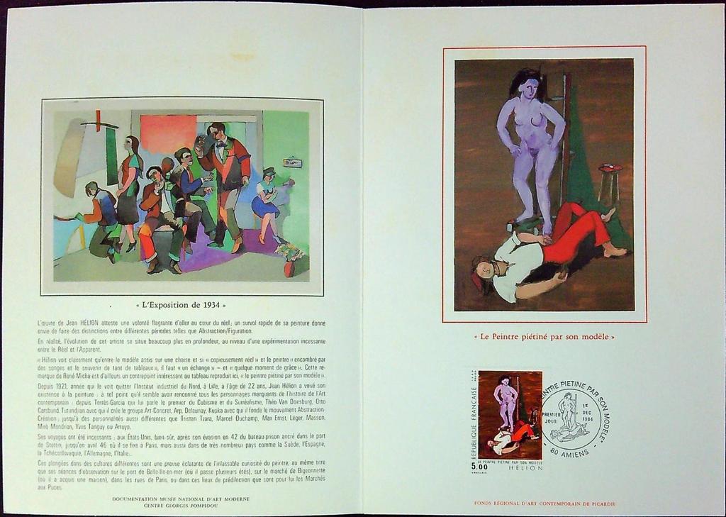 Helion Enveloppe Dépliant Timbre 1er jour Encart Fdc Yvert et Tellier