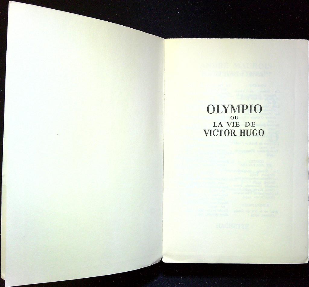 Livre – Hachette – Non-fiction – Olympio André Maurois