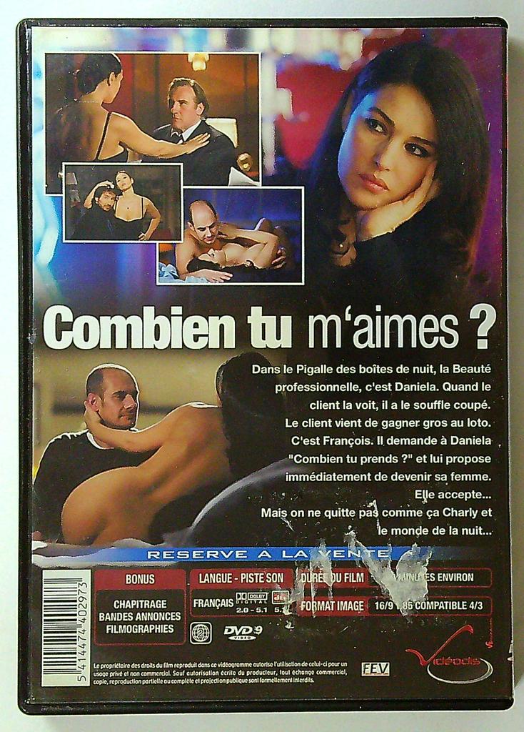 Dvd Combien tu m'aimes ? Monica Bellucci