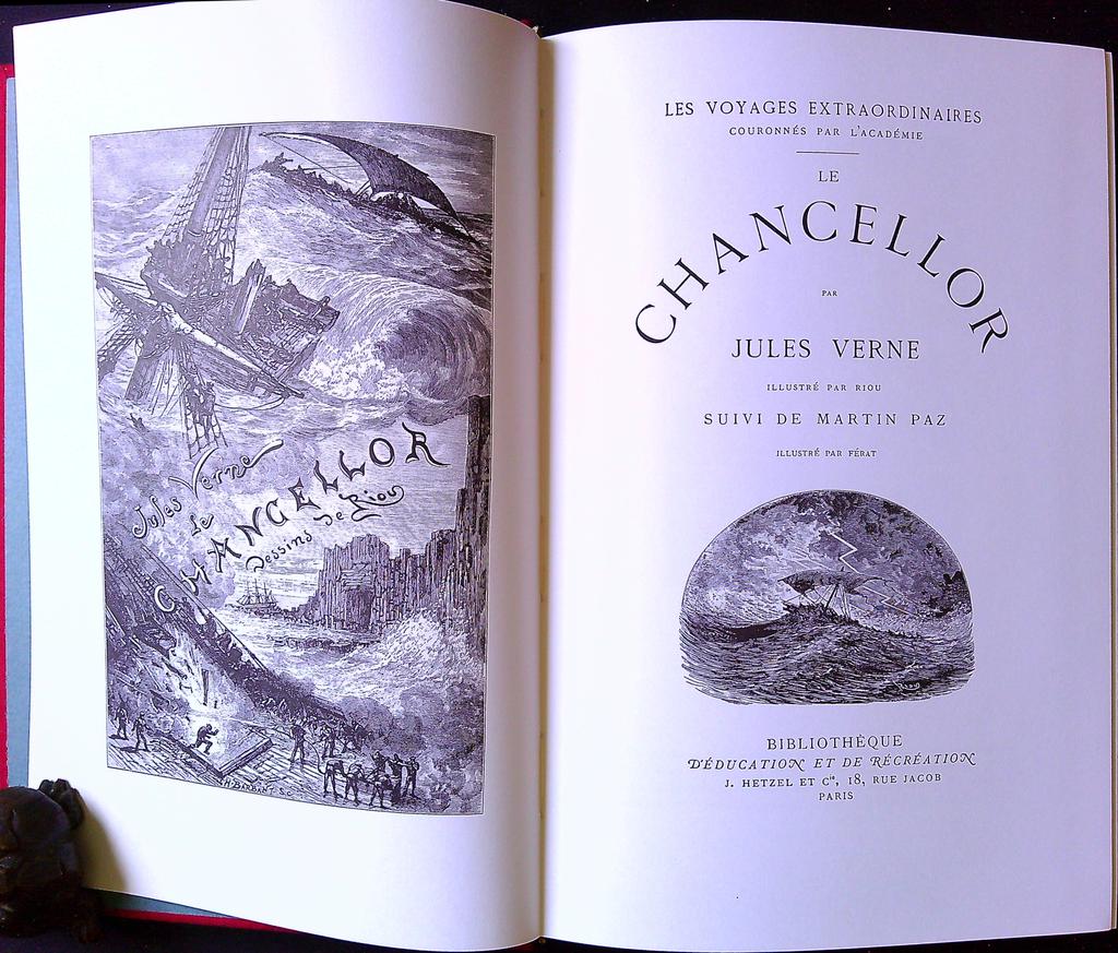 Livre Jules Verne – Le Chancellor – Littérature – Ormeraie