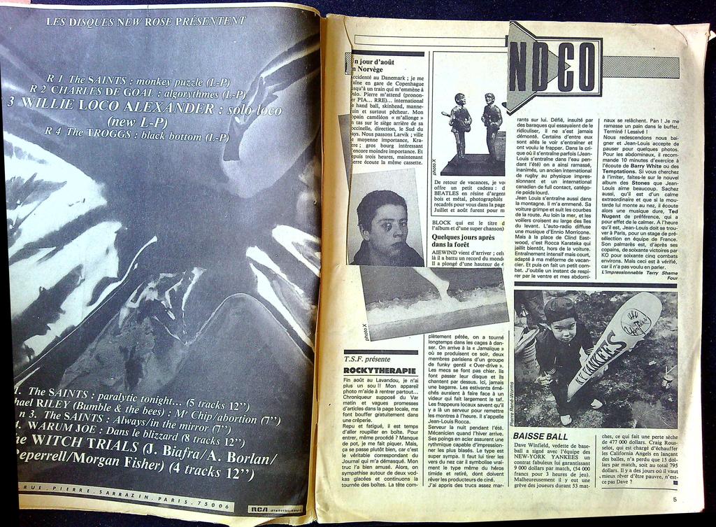 Magazine – Gig n°11 Octobre 1981 – Musique – Klaus Nomi Grace Jones