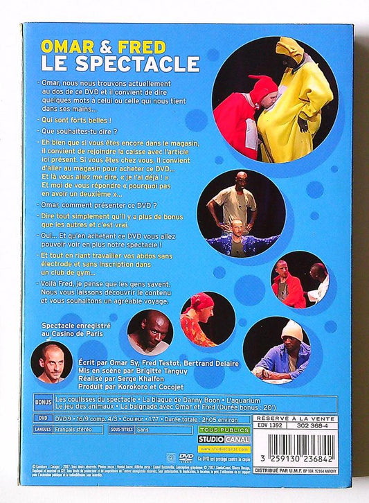 Dvd Omar & Fred Le Spectacle Studio Canal