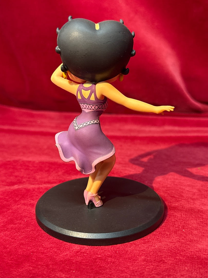 Figurine Betty Boop danseuse robe violette Fleischer Studios
