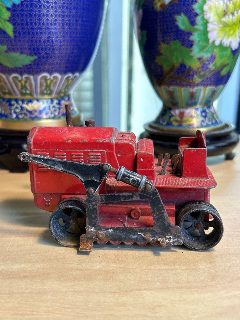 Tracteur miniature – Dart Mfg Co – Véhicules – Métal rouge vintage