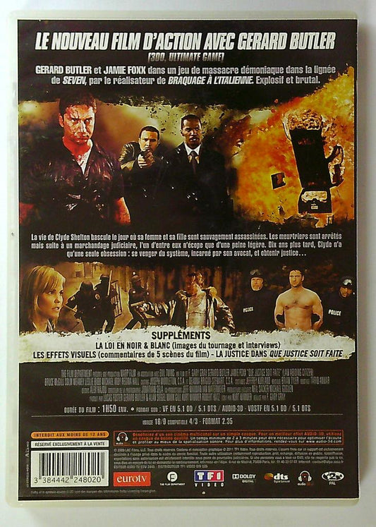 Dvd Que Justice Soit Faite Tf1 Vidéo Gerard Butler