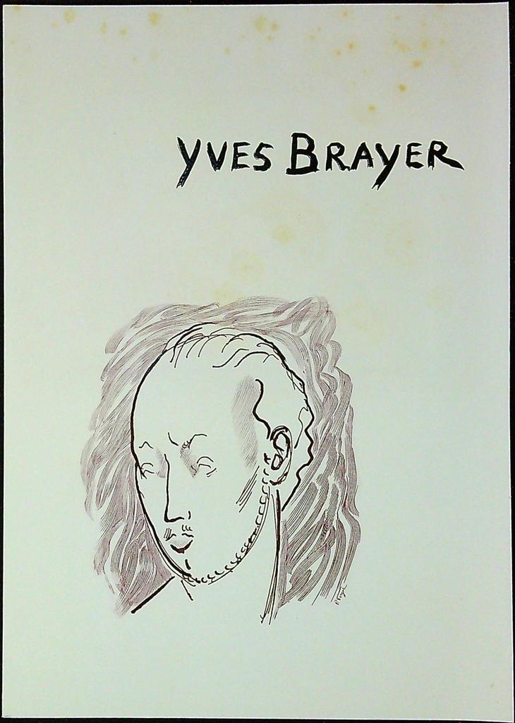 Yves Brayer Enveloppe Dépliant Timbre 1er jour Encart Fdc Yvert et Tellier