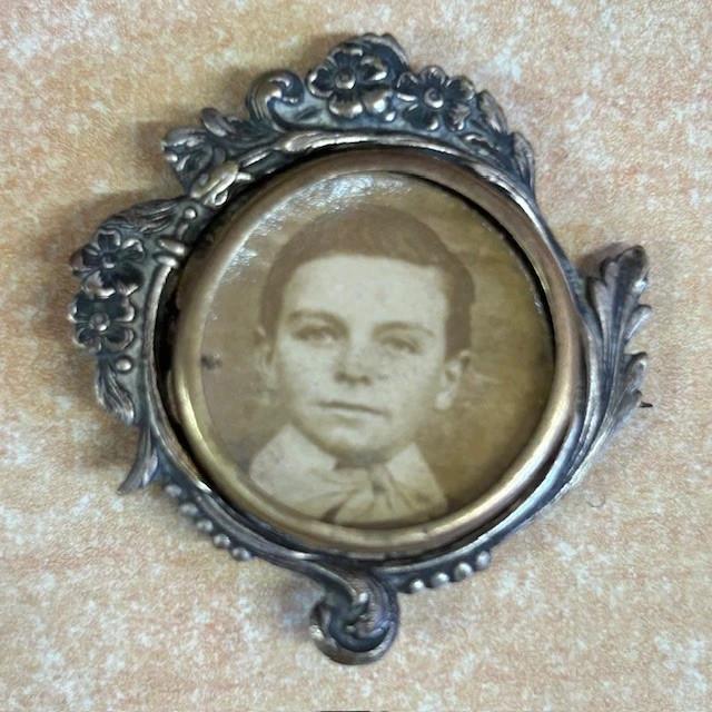 Broche porte-photo – Vintage