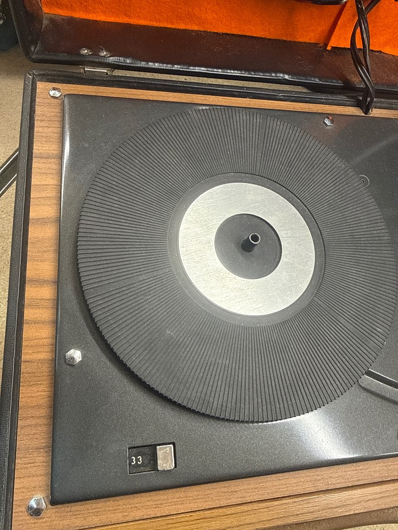 Tourne-disque – Pathé Marconi – Valise vintage bois