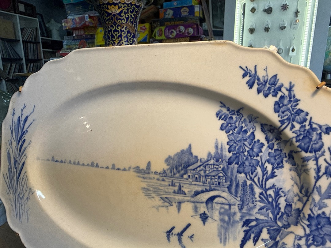 Plat Myott Meadowsweet – Vaisselle – Décor bleu paysage