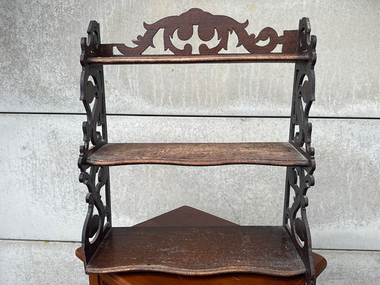 Étagère murale – Bois sculpté – Décoration – Style vintage découpé